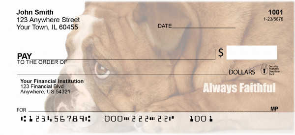 Bulldogs With Marine Attitude Personal Checks