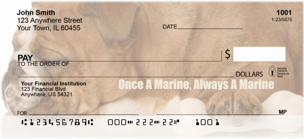 Bulldogs With Marine Attitude No 2 Personal Checks