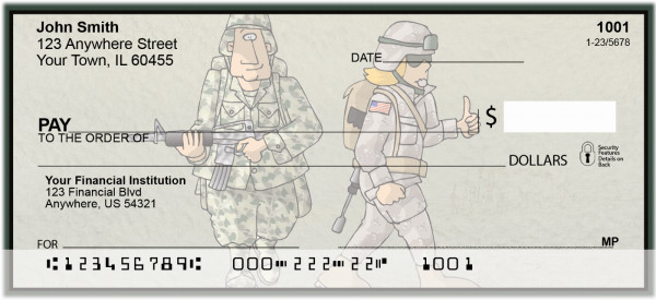 Military Fun Personal Checks