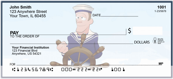 Navy Fun Personal Checks