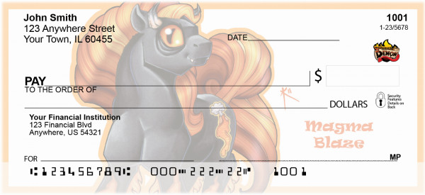 Evil Step Brothers - My Little Demon Personal Checks
