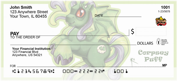 Flighty Demons - My Little Demon Personal Checks