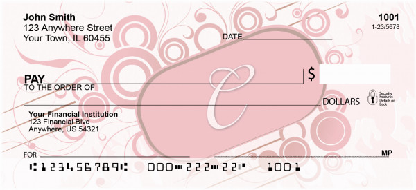 Stylish Monogram 'C' Personal Checks