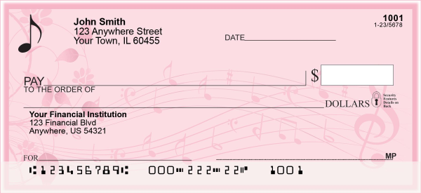 Floral Music Checks