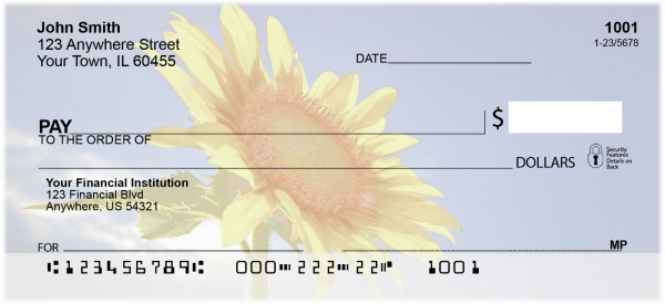 Sunflowers Personal Checks