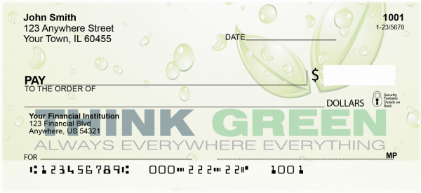 Think Green Personal Checks