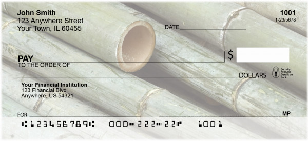 Green Bamboo Personal Checks