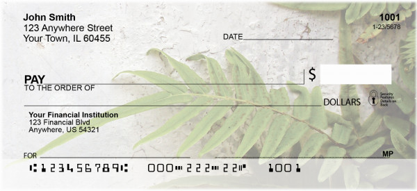Fern On Walls Personal Checks