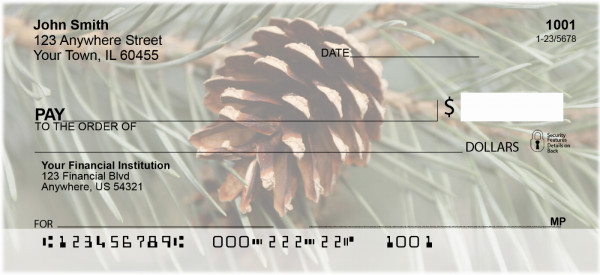 Pinecones Personal Checks