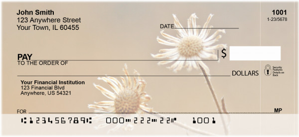 Dried Flowers Personal Checks