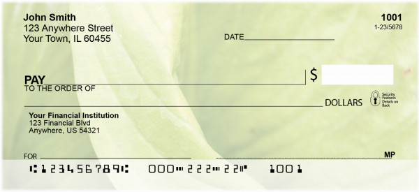 Foliage Abstract Personal Checks