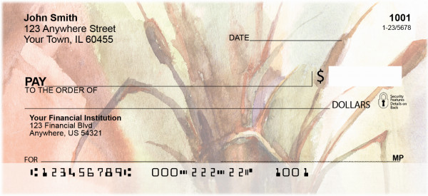 Cattail Watercolors Personal Checks