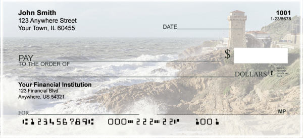 Gray Ocean Personal Checks