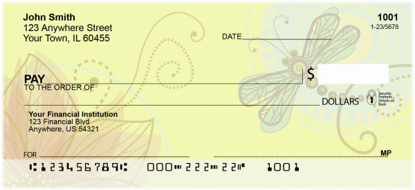 Garden Dragonflies Personal Checks