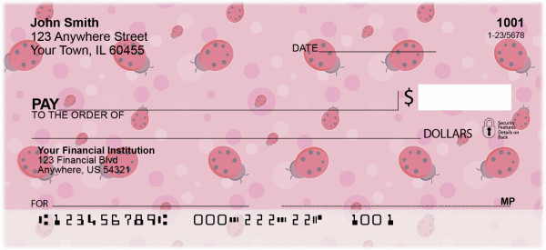 Ladybugs on Parade Personal Checks