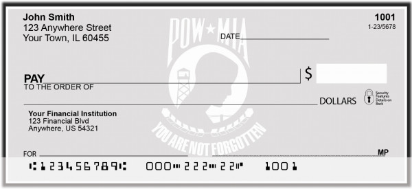 POW/MIA Personal Checks