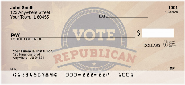 Vote Republican Personal Checks