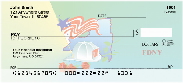 A Tribute To Heroes Of FDNY Personal Checks