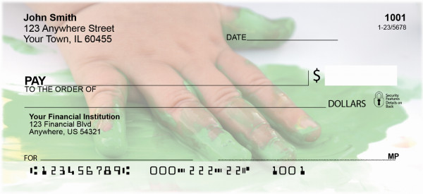 Finger Painting Personal Checks