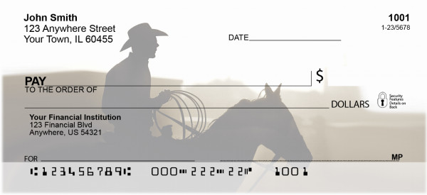 Dusty Cowboys Personal Checks