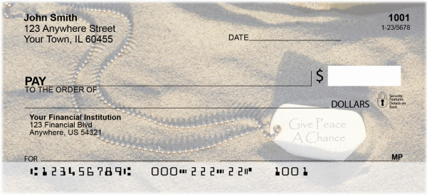 Give Peace A Chance Personal Checks