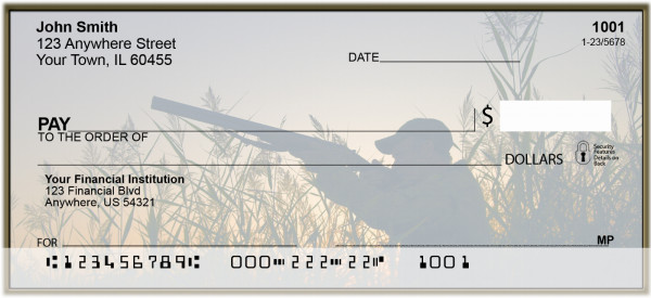 Hunting At Sunset Personal Checks