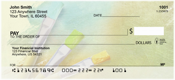 Colorful Canvas Personal Checks