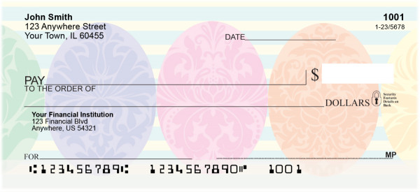 Easter Eggs Personal Checks