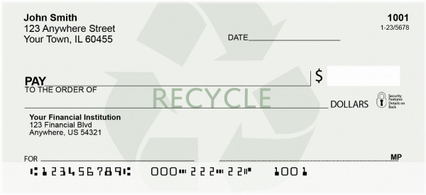 Recycle Personal Checks