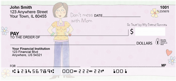 Mom Personal Checks by My Friend Ronnie