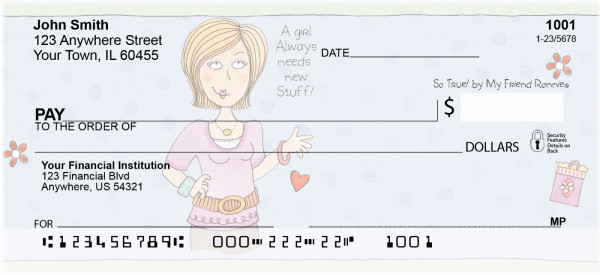 Shopping Personal Checks by My Friend Ronnie