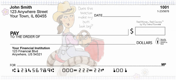 Farm Personal Checks by My Friend Ronnie