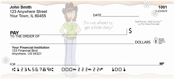 Garden Personal Checks by My Friend Ronnie