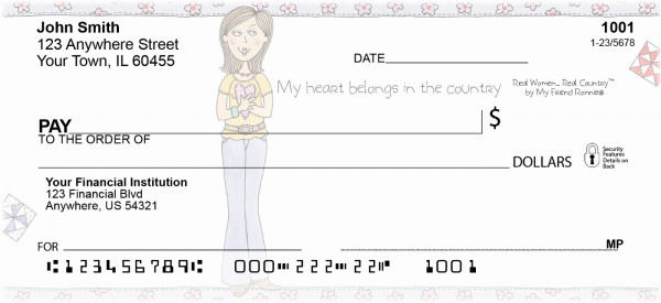 Country Personal Checks by My Friend Ronnie