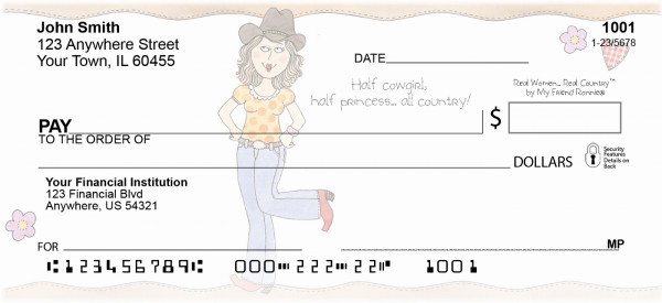 Western Personal Checks by My Friend Ronnie