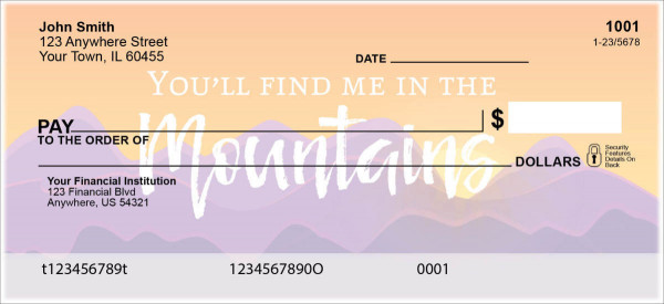 Motivational Mountains Personal Checks