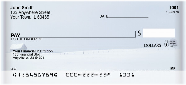 Winter on the Prairie Personal Checks