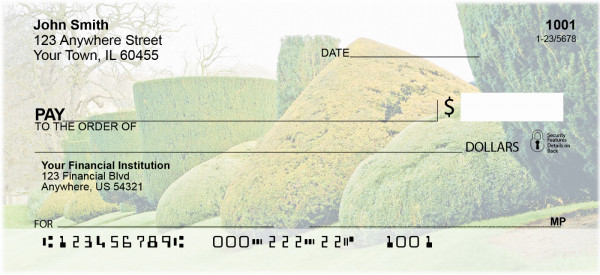 Dreamy Topiary Gardens Personal Checks