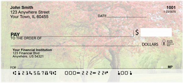 Trees In Springtime Personal Checks
