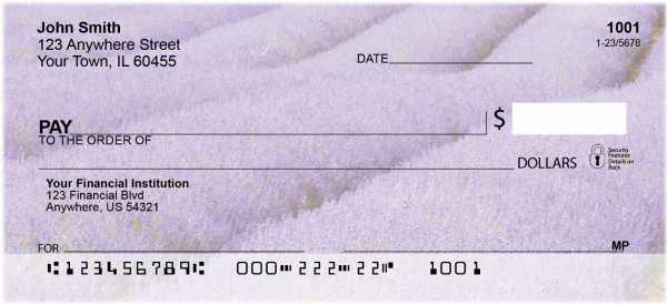 Fields Of Lavender Personal Checks
