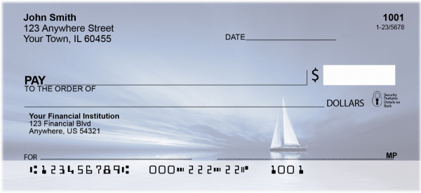 Beachy Blues Personal Checks