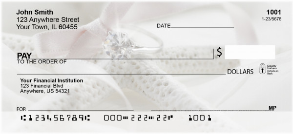 Romantic Shells Personal Checks