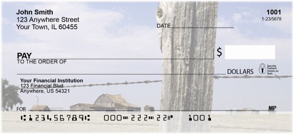 Barbed Wire Fences Personal Checks
