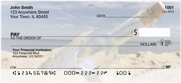 Message In Bottle Personal Checks