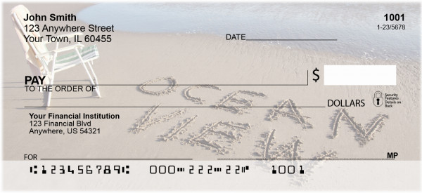 Vacation Sentiments Personal Checks