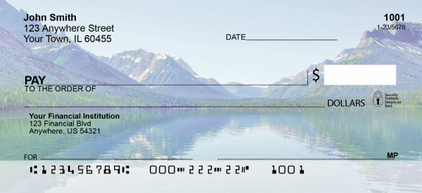 Mountain Lake Reflections Personal Checks