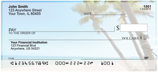 Tropical Palm Beach Personal Checks