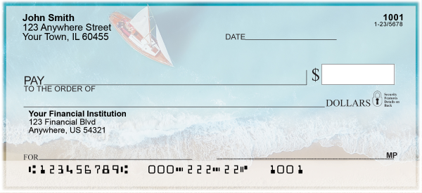 Sailboats and Waves Personal Checks