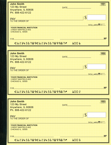Yellow Safety Secretary Deskbook Checks