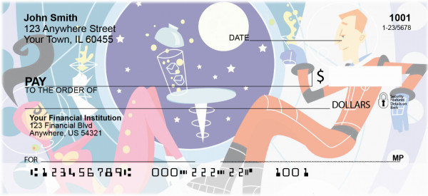 Retro Space Personal Checks